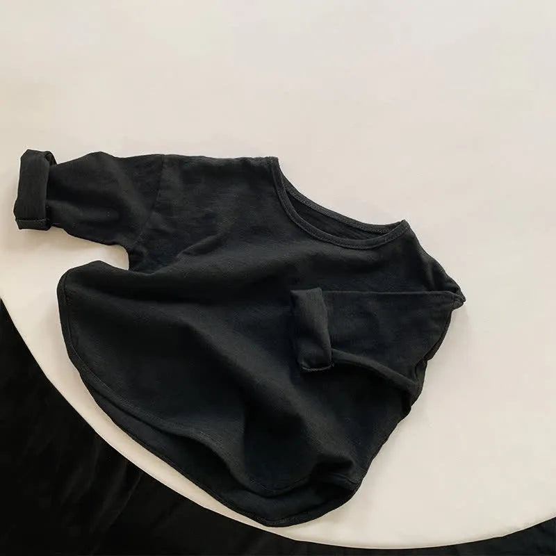 Toddler Solid Loose Shirt