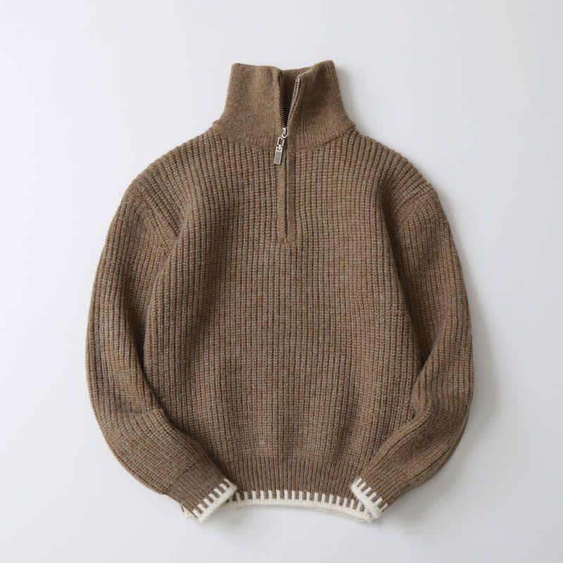 Cashmere Zip up Sweater
