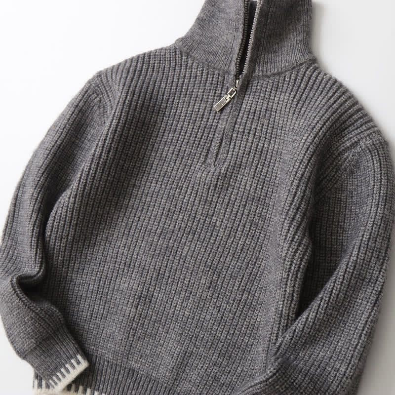 Cashmere Zip up Sweater