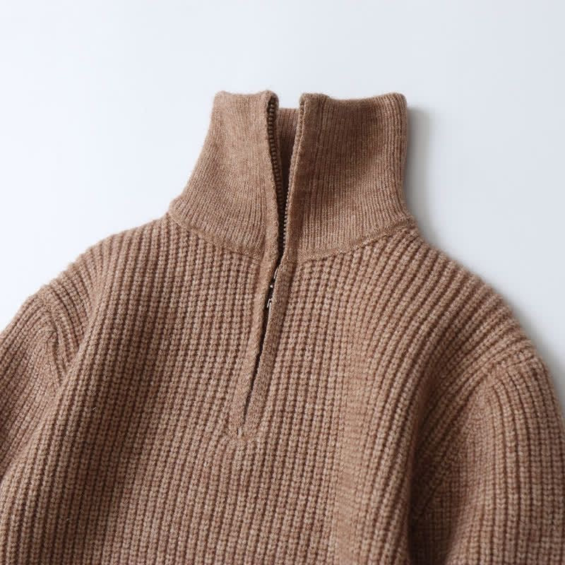 Cashmere Zip up Sweater
