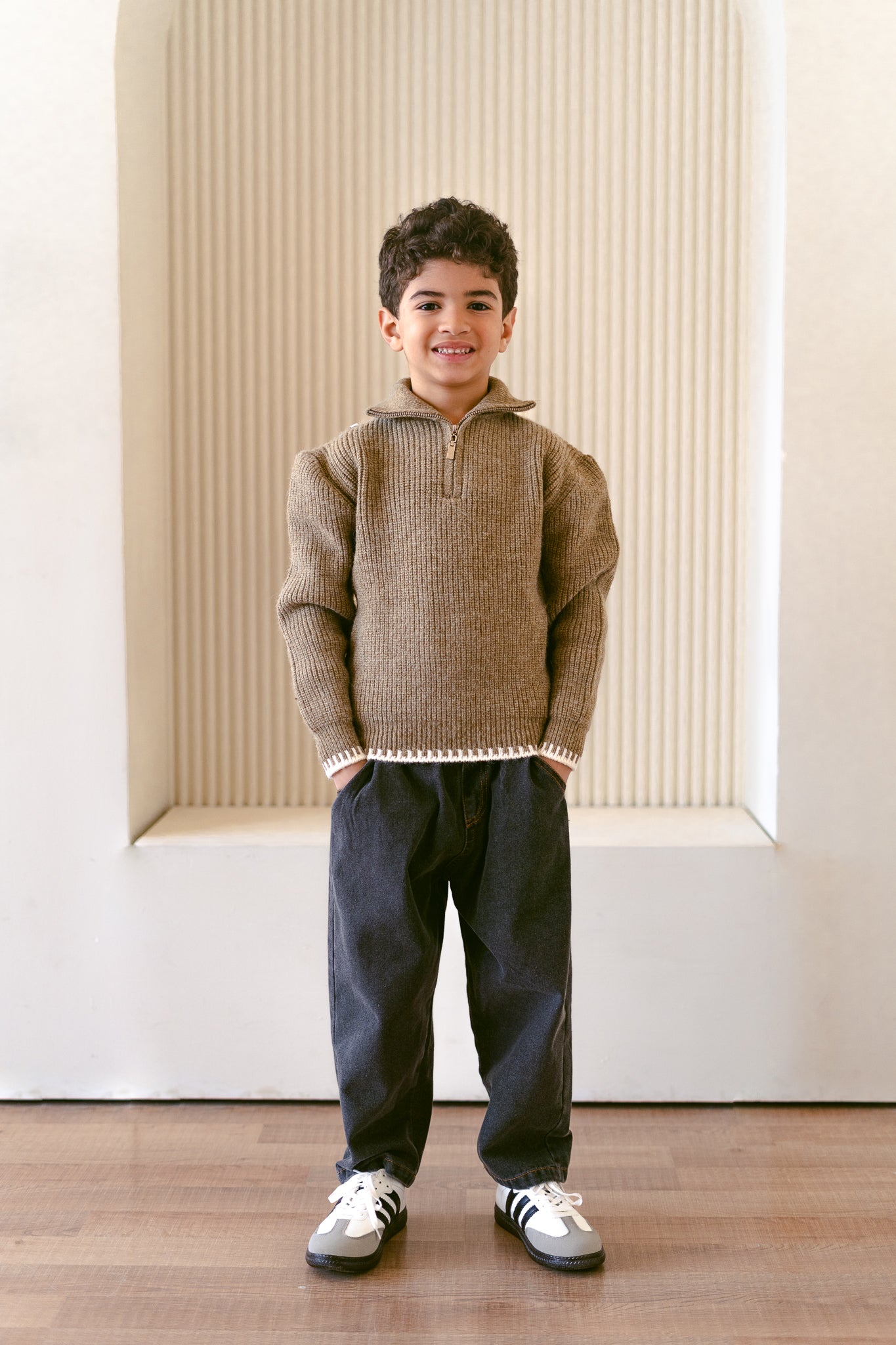 Cashmere Zip up Sweater