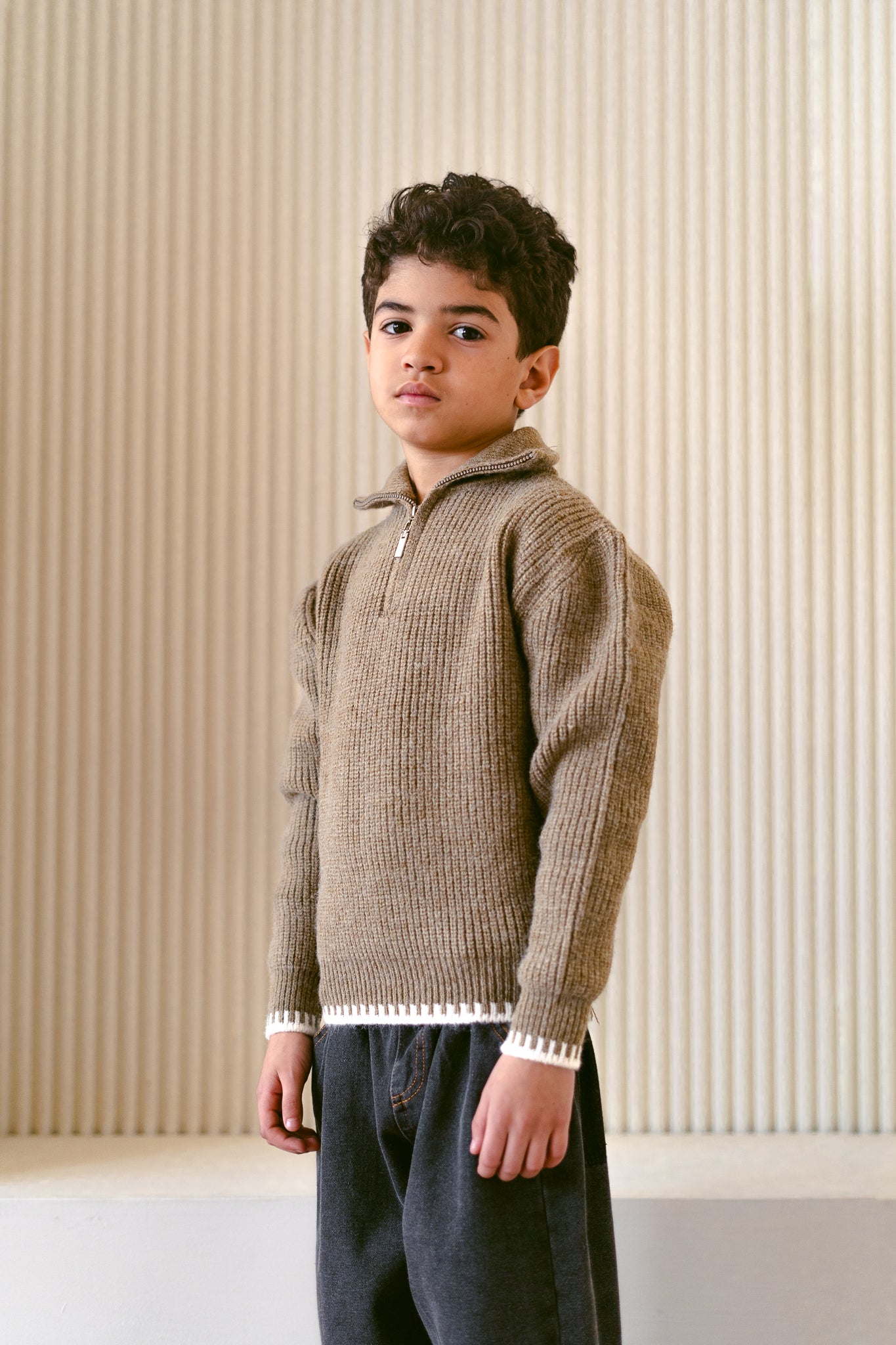 Cashmere Zip up Sweater