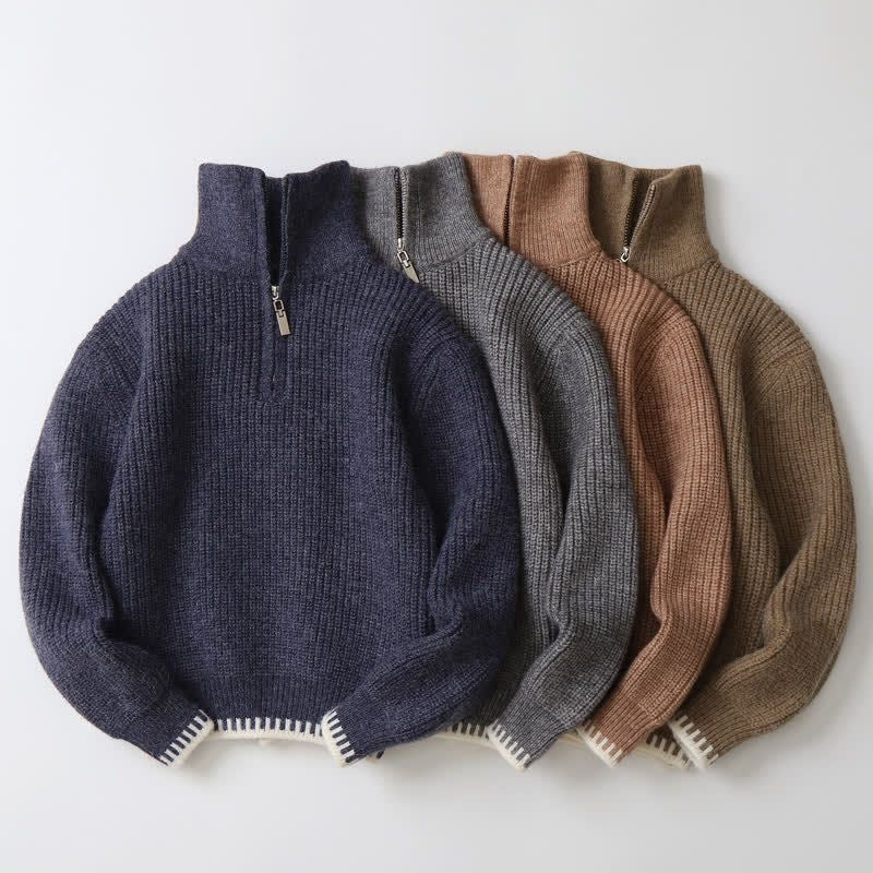 Cashmere Zip up Sweater