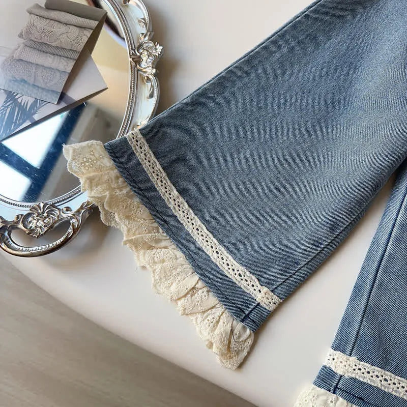 Lace Denim Set