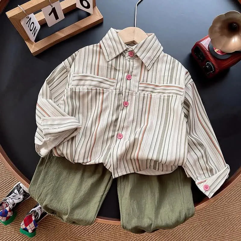 Toddler Striped Shirt and Pants