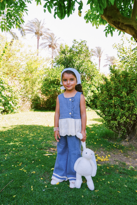 Lace Denim Set