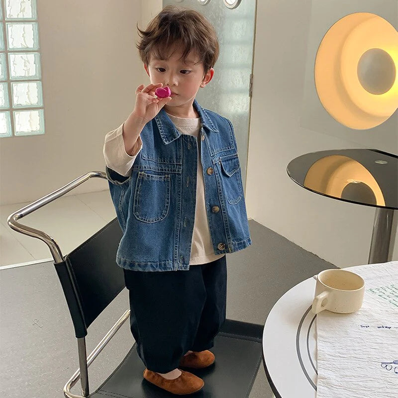 Oversized Denim Vest