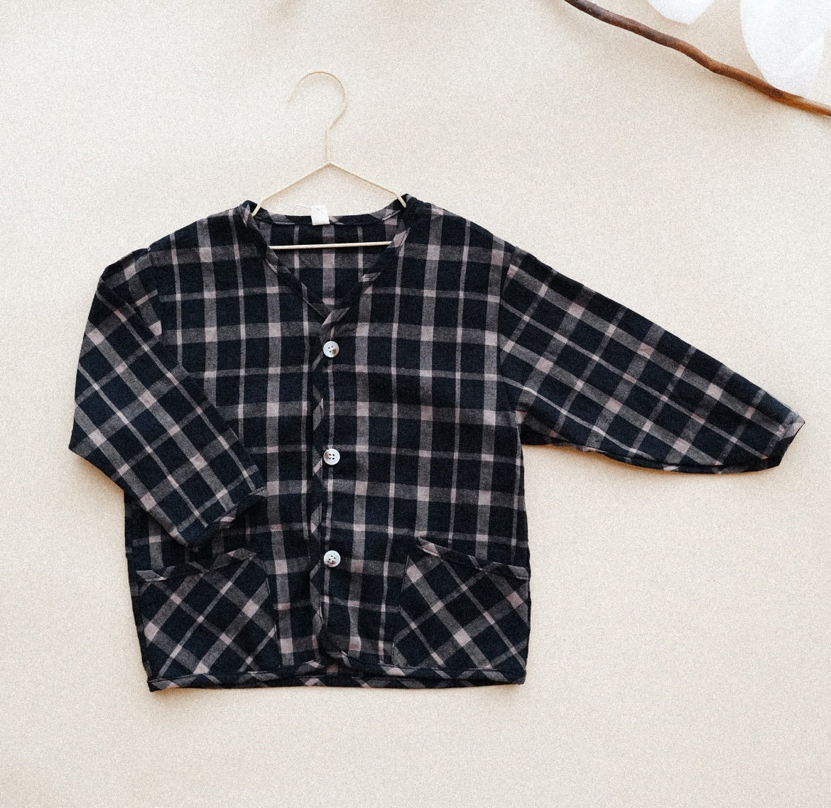 Vintage Plaid Cardigan