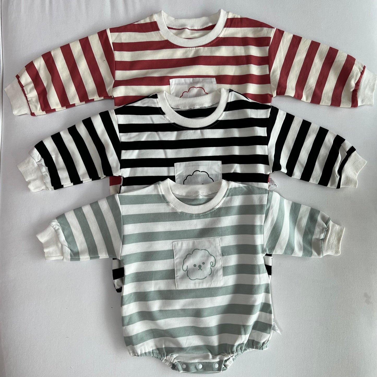 Striped Puppy Onesie