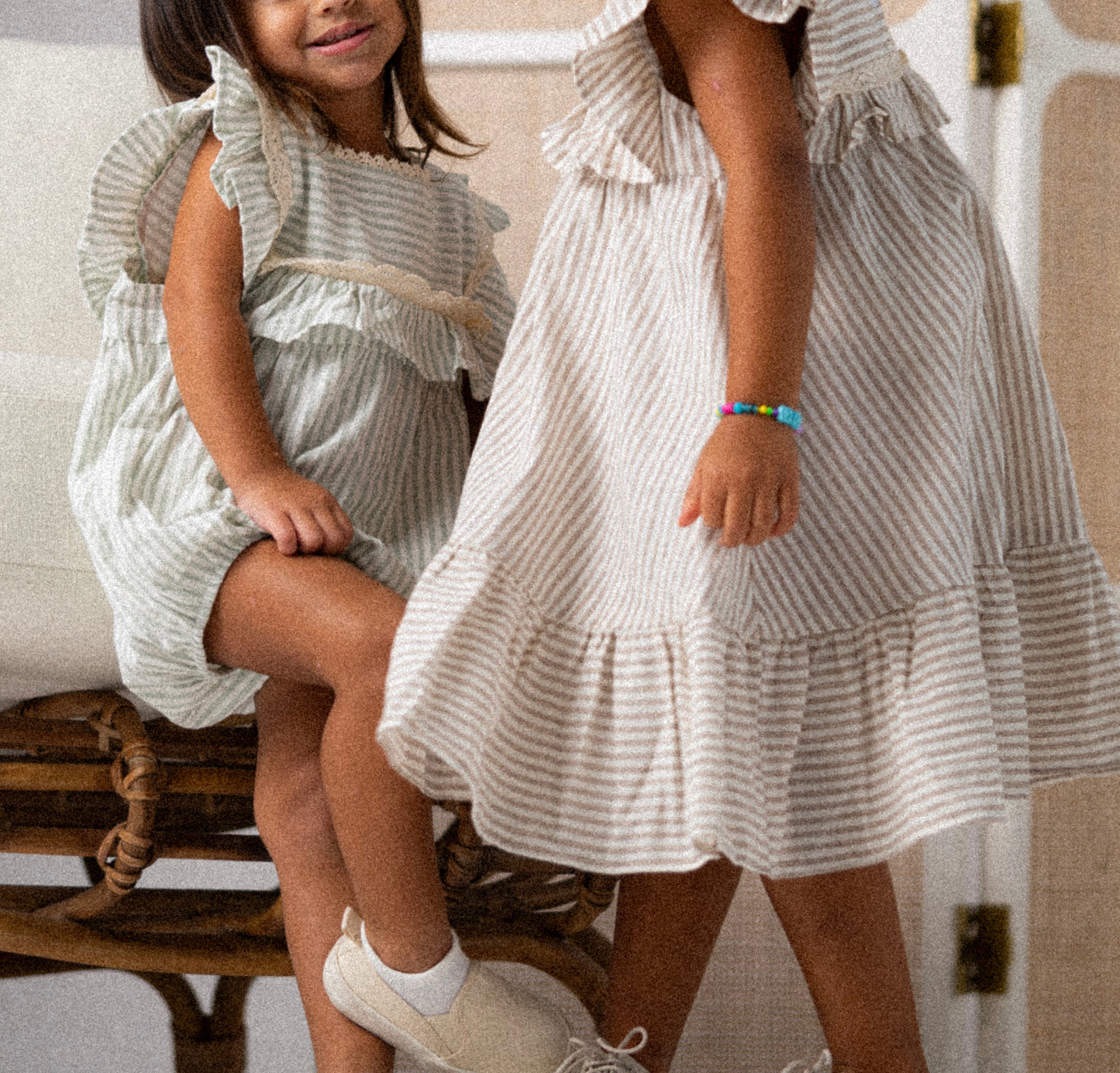 Striped Ruffled Dress