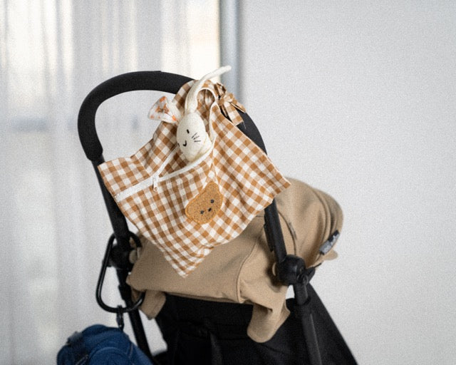 Stroller Plaid Diaper Bag