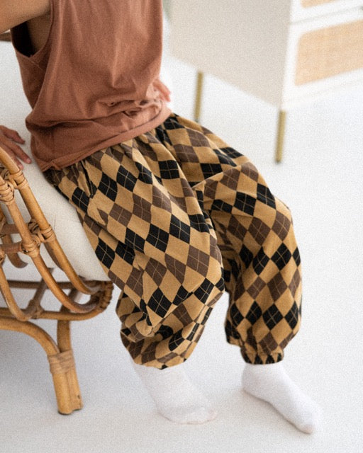 Retro Toddler Boy Plaid Pants