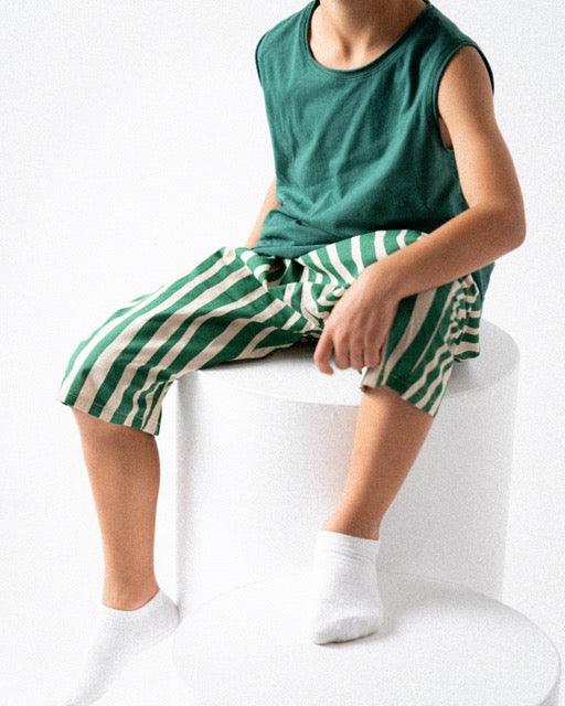 Toddler Striped Capri Pants