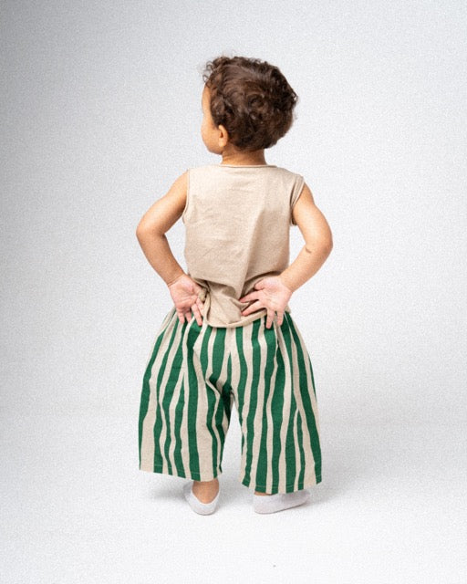 Toddler Striped Capri Pants