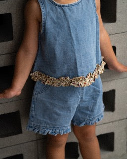 Toddler Floral Denim Set