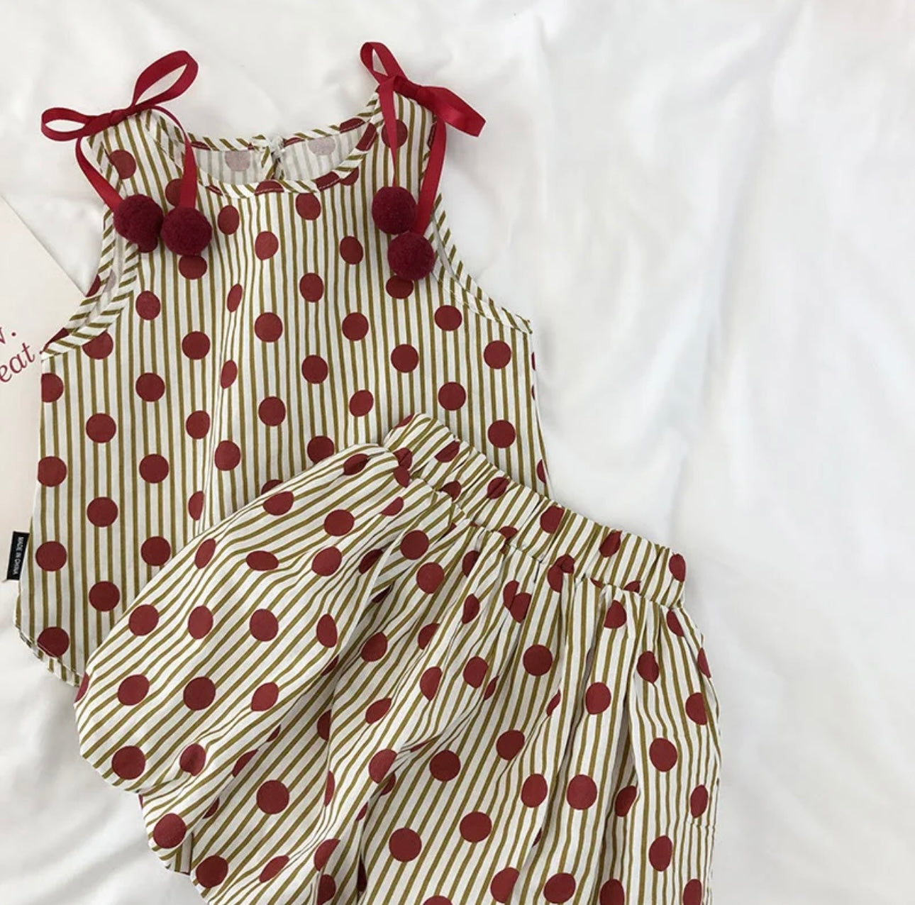 Toddler Red Polka Dot Set