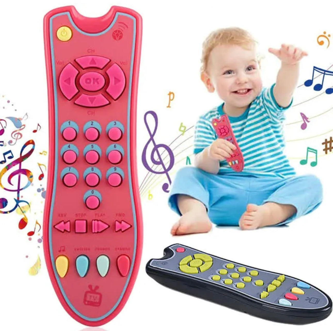 Baby music TV remote control toy