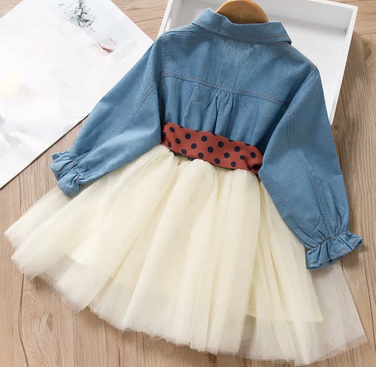 Denim Tulle Dress