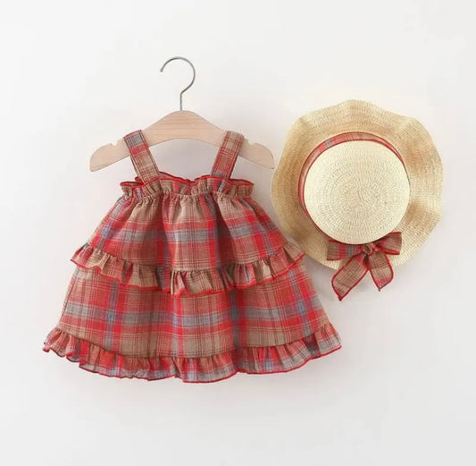 Baby Red Plaid Dress