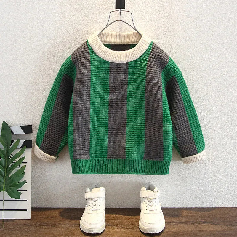 Toddler Striped Knitted Sweater