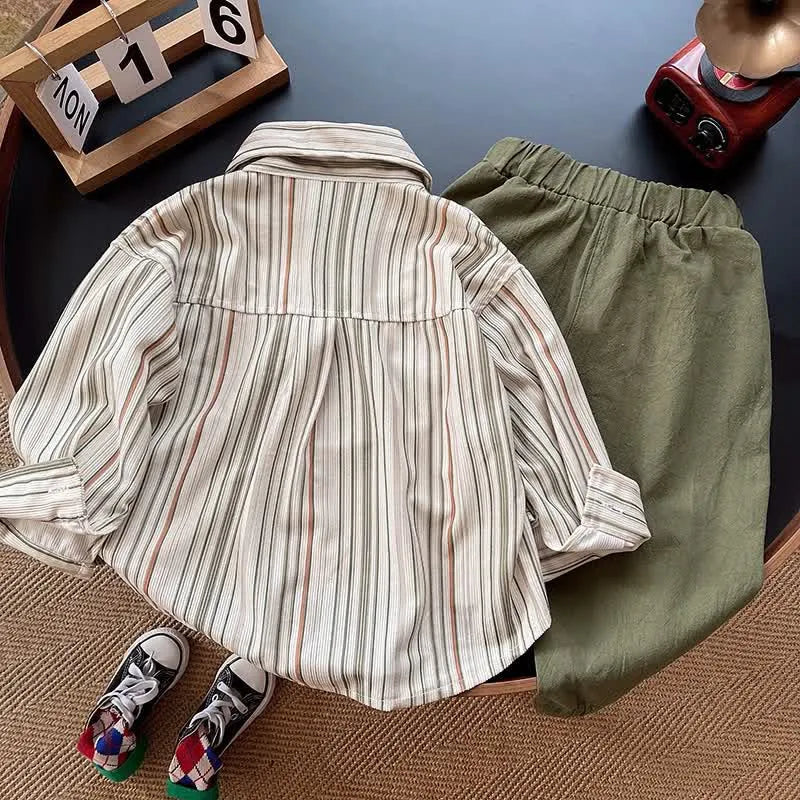 Toddler Striped Shirt and Pants