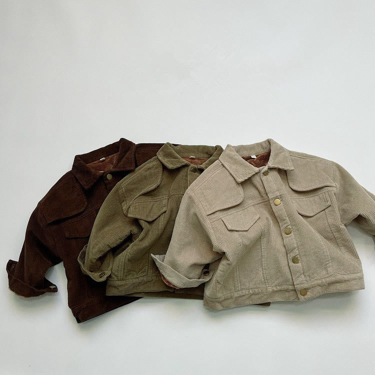 Toddler Fleece Corduroy Jacket