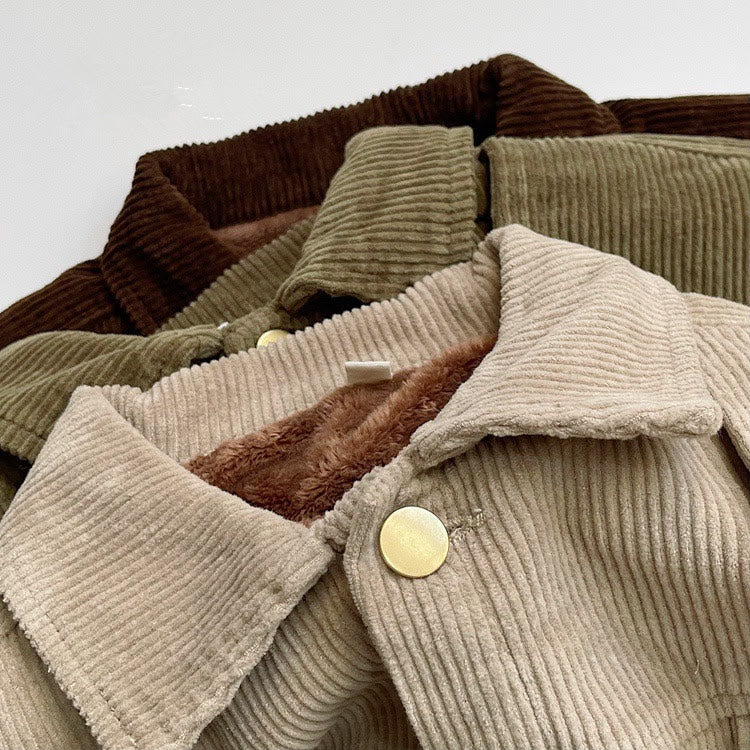 Toddler Fleece Corduroy Jacket