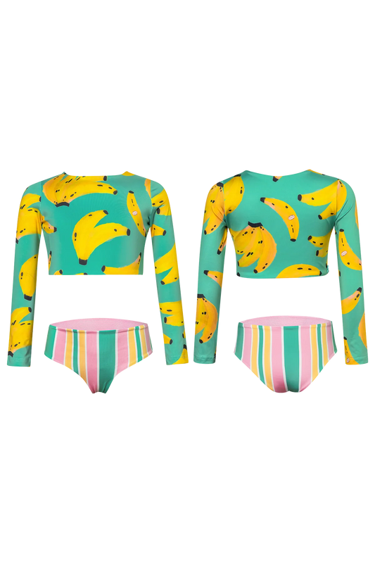Banano Colombiano Verde - Sun Longsleeve Bikini