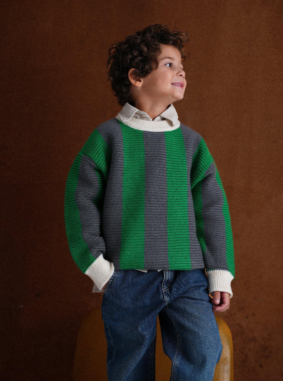 Toddler Striped Knitted Sweater