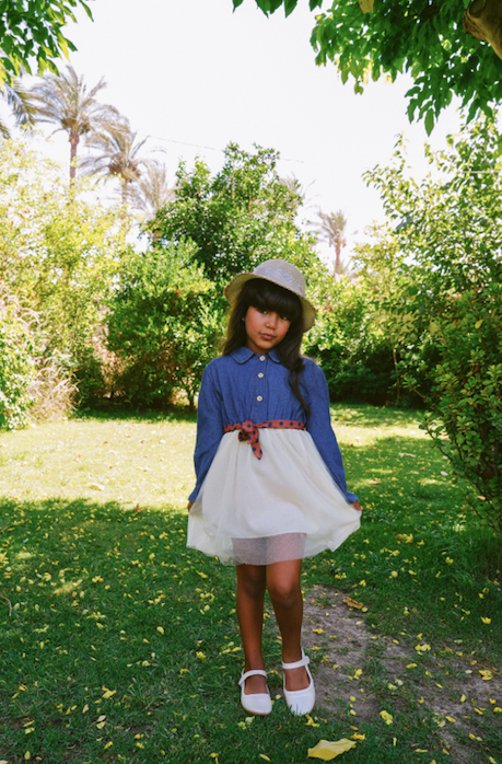Denim Tulle Dress