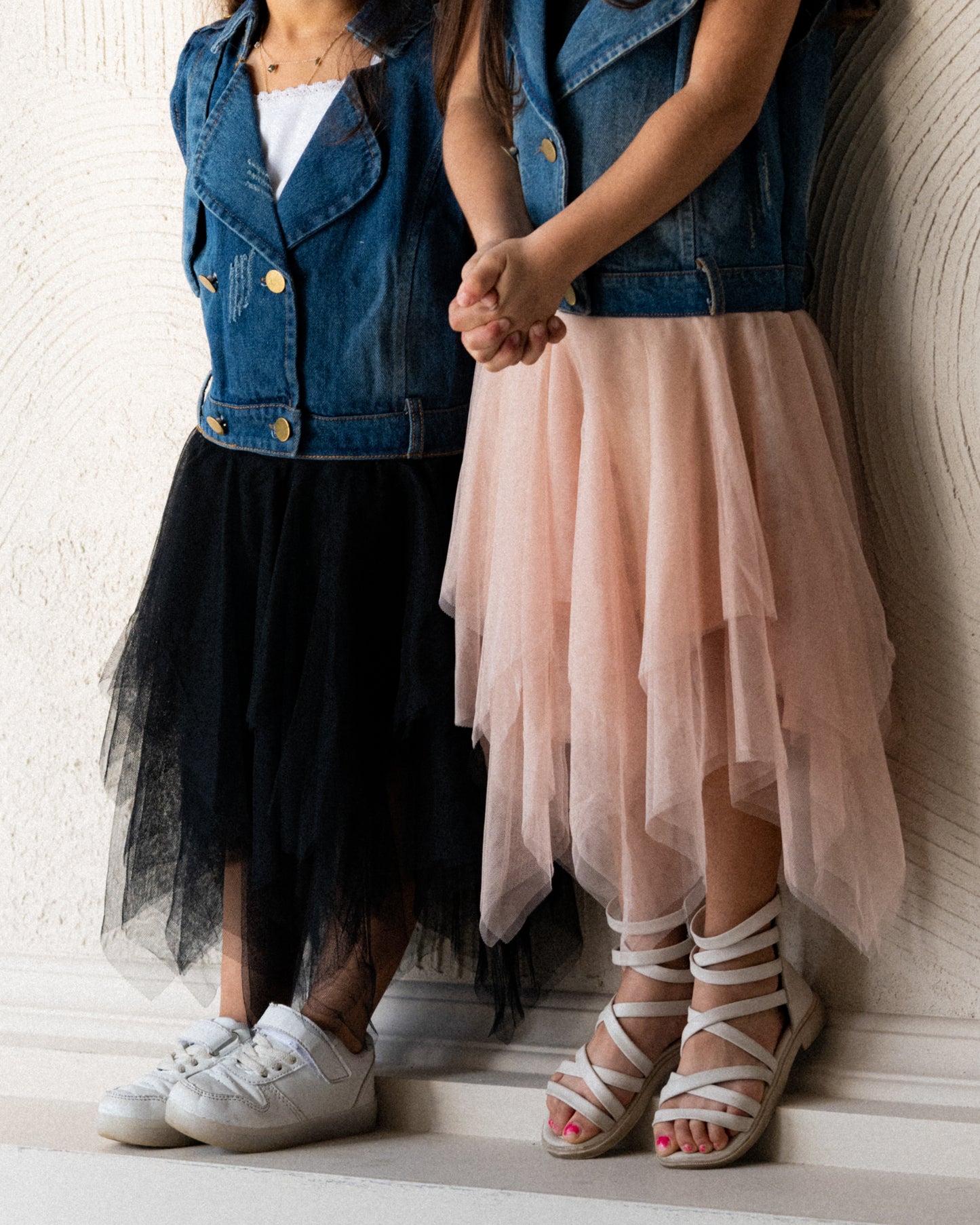 Toddler Denim Tulle Dress