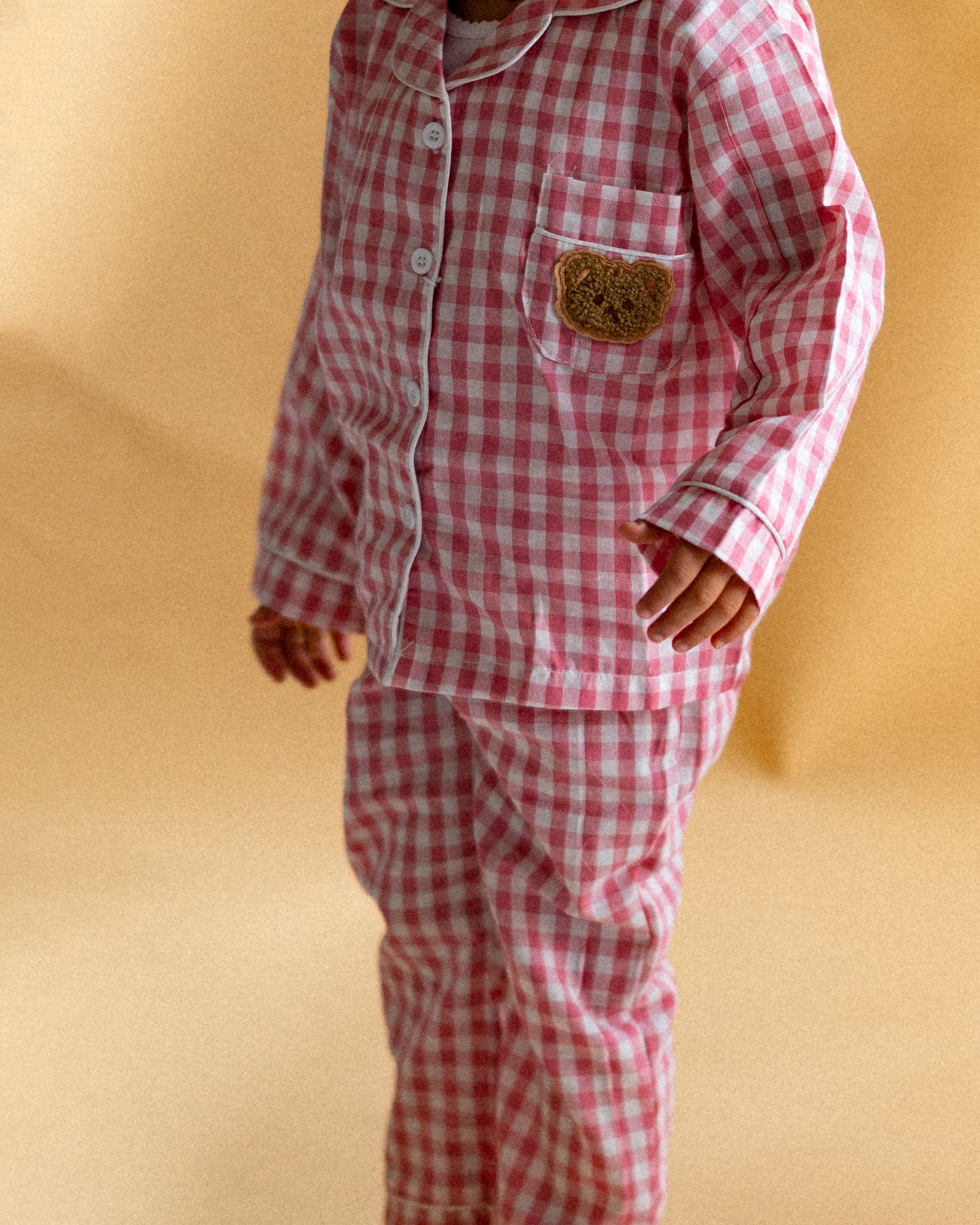 Bear Plaid Pajama Set