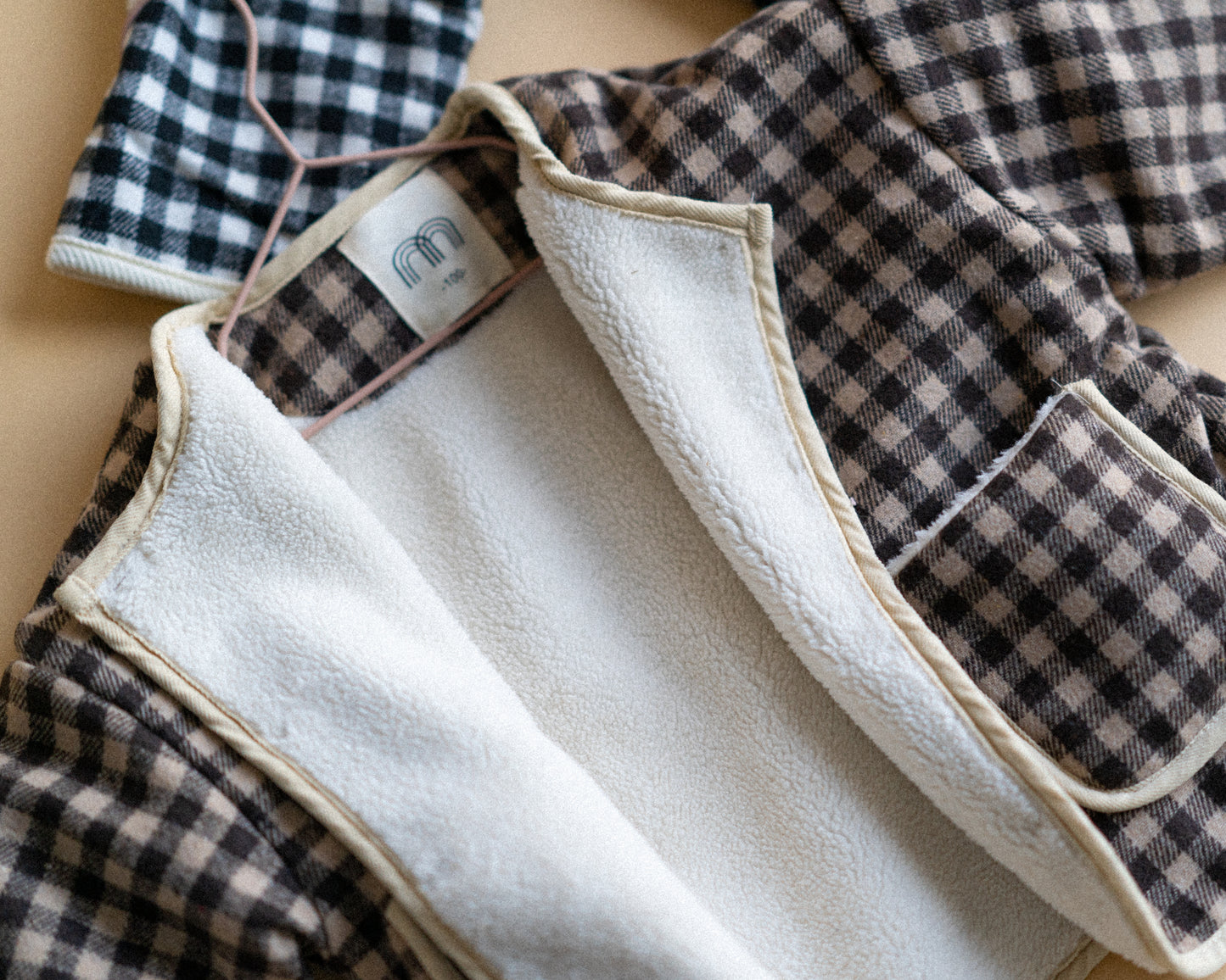 Gingham Fleece Jacket