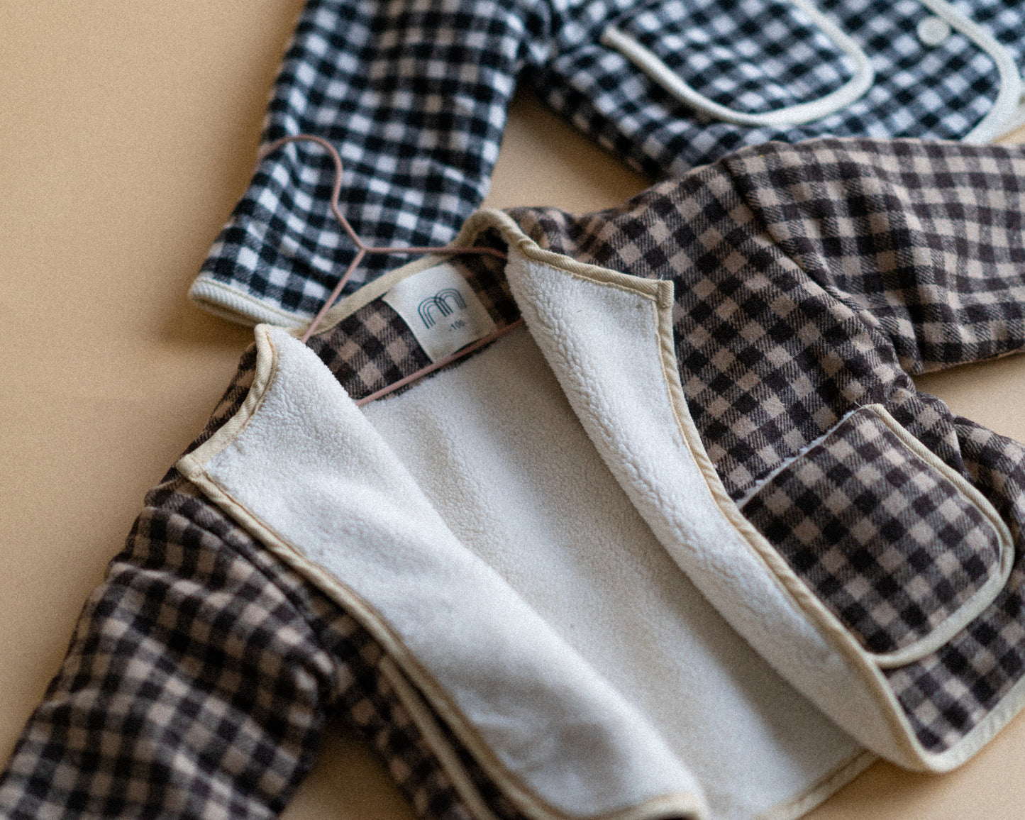 Gingham Fleece Jacket