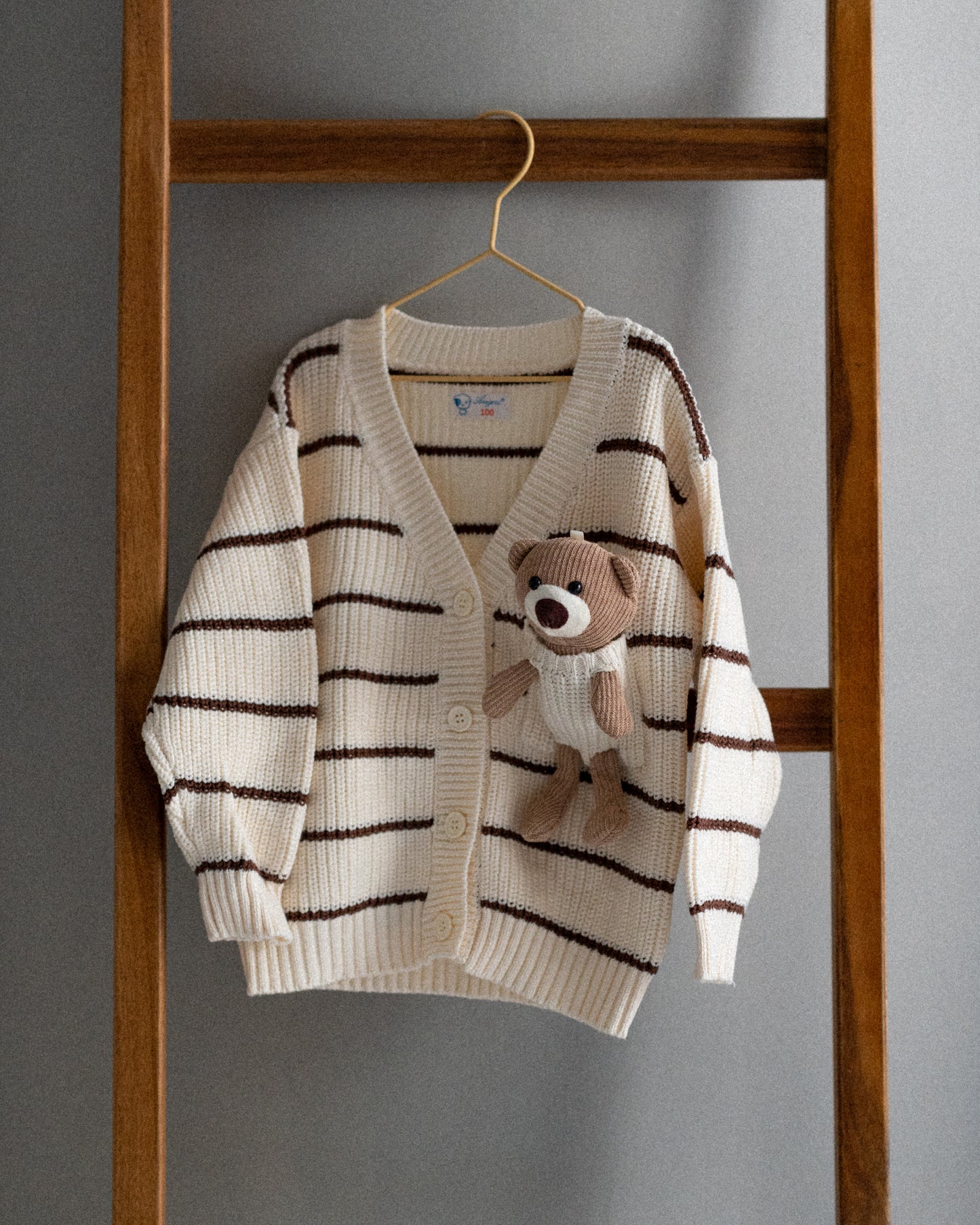 Striped Teddy Cardigan