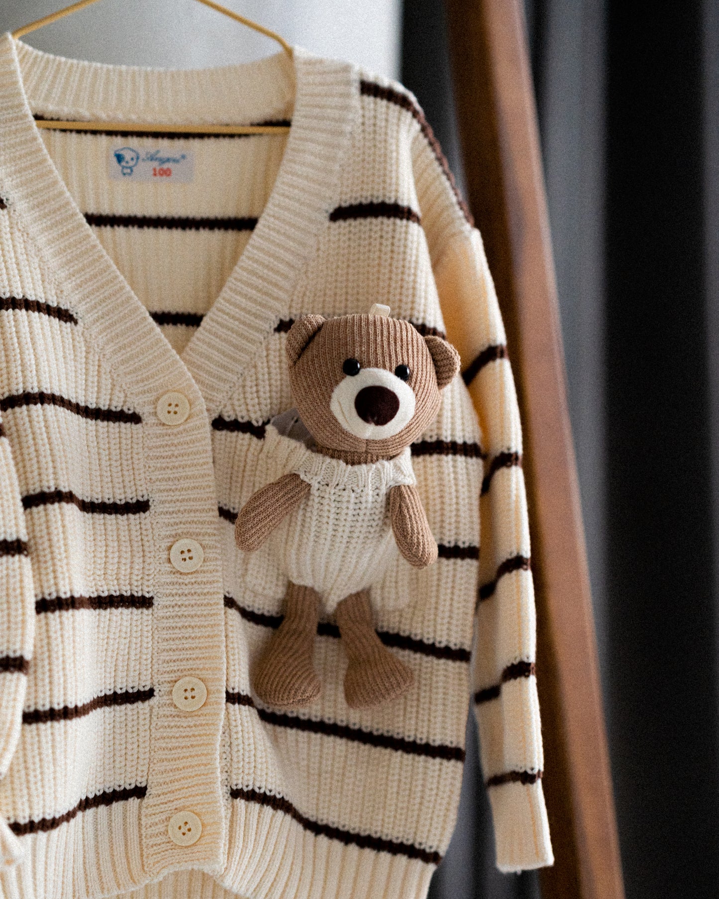 Striped Teddy Cardigan