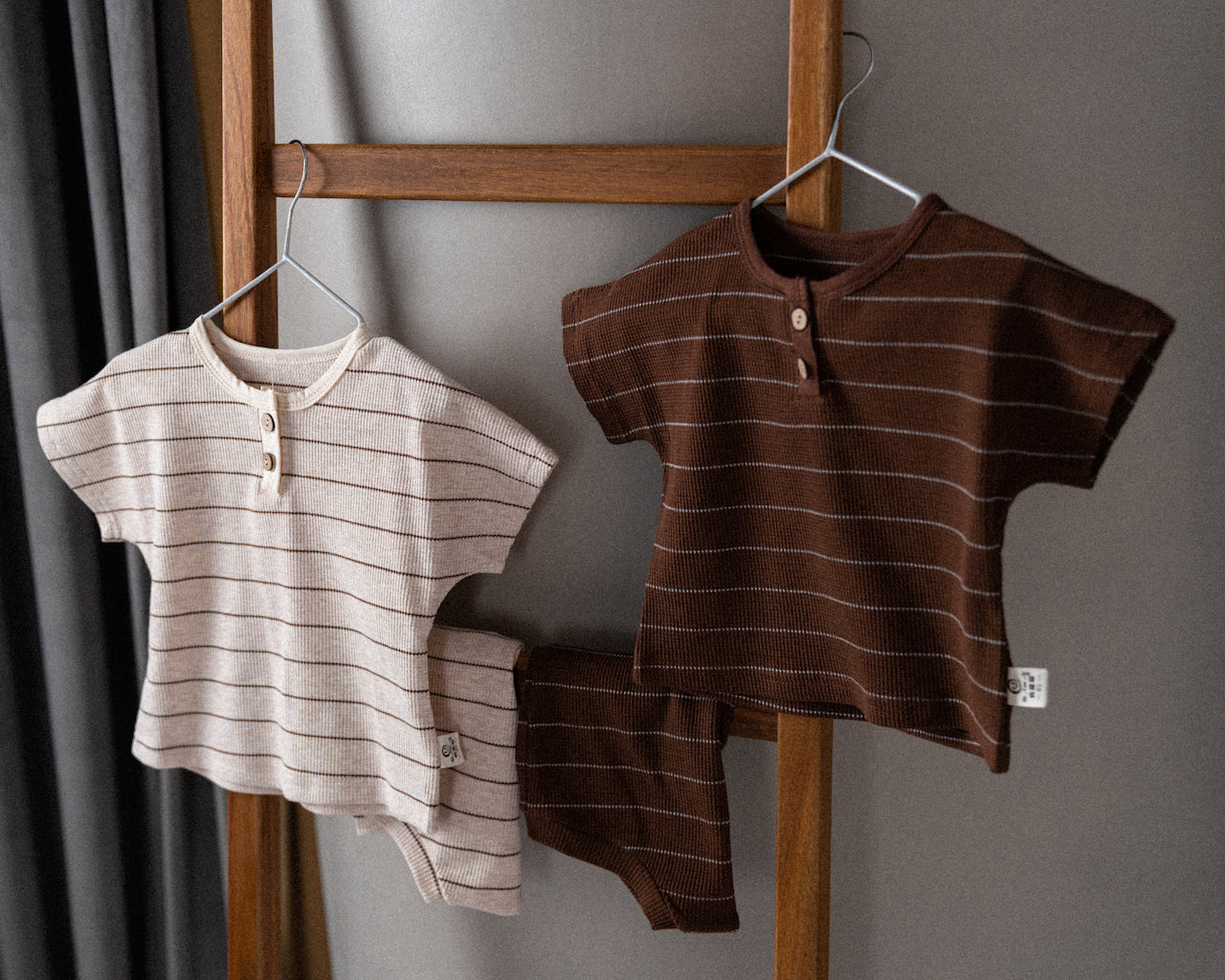 Baby Striped Crew Neck Set