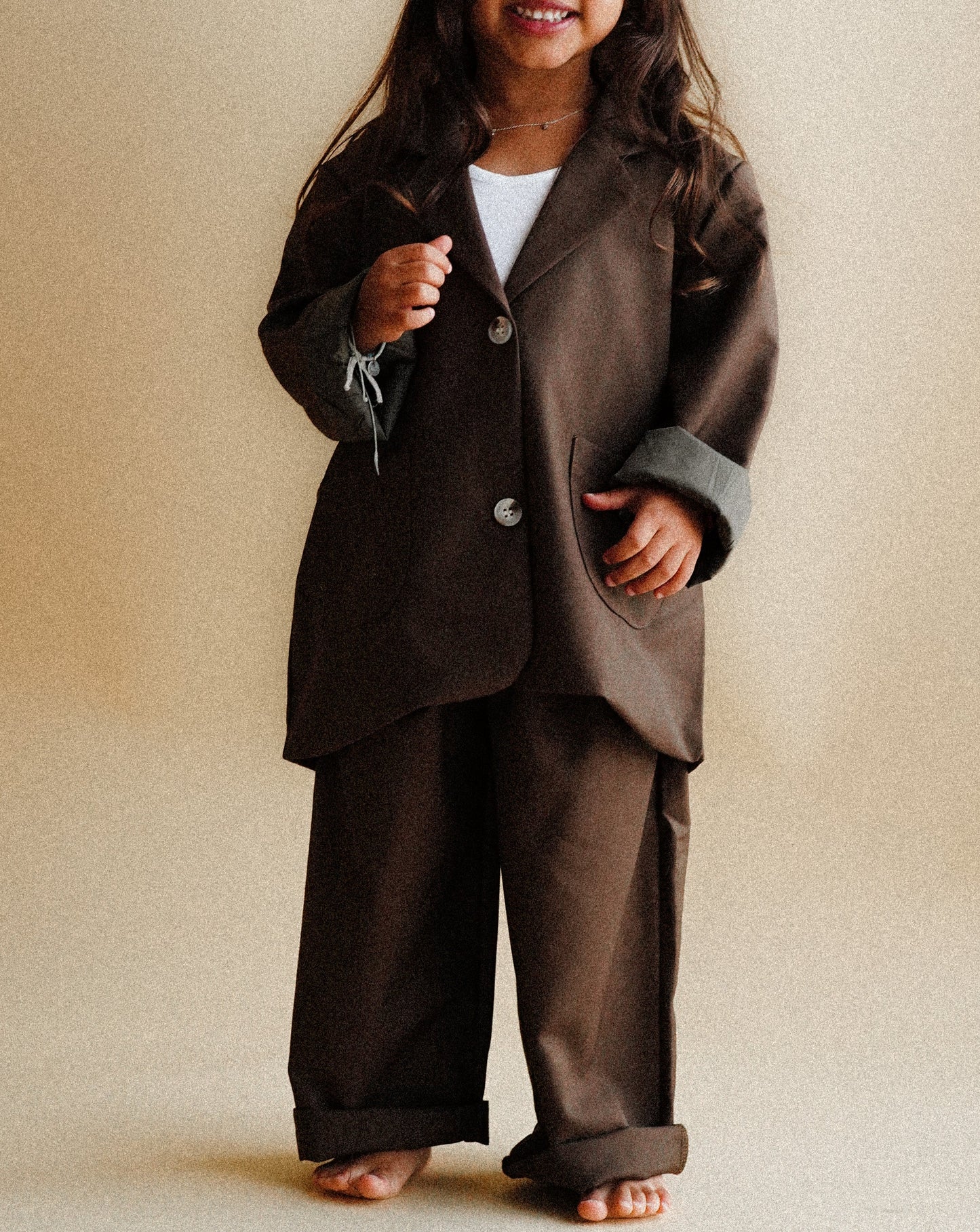 Dark Brown Oversized Suit