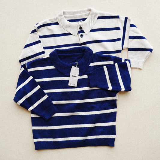 Comfortable Knitted Stripped Pullover