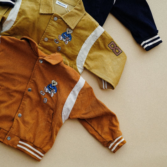 Corduroy Bear Polo Jacket