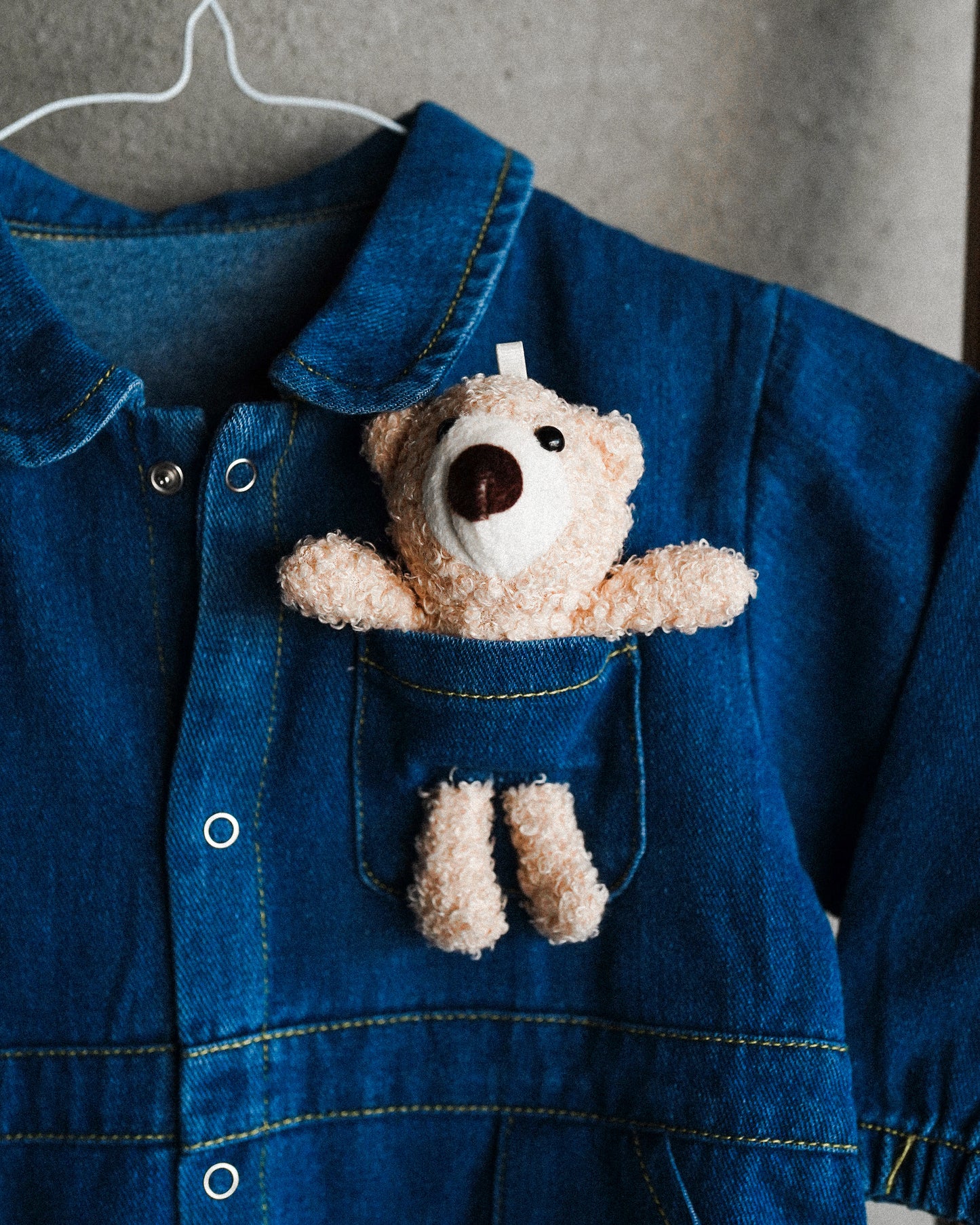 Baby Bear Polo Denim Oversized Jumpsuit