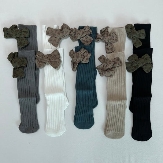 Bowknot Mid Crew Socks