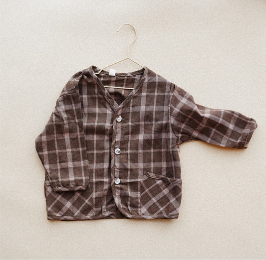 Vintage Plaid Cardigan